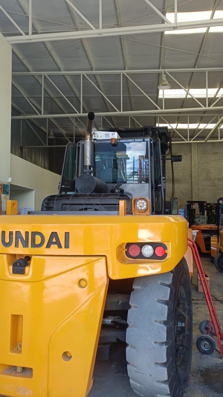 Maquinaria Hyundai utilizada en aplicaciones industriales